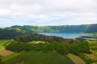 Scenic view of landscape against sky