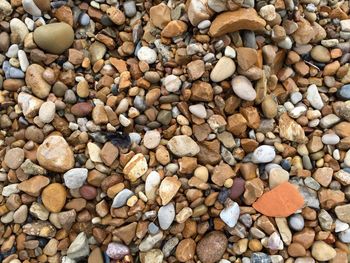 Full frame shot of pebbles