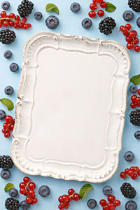 High angle view of pastry on table