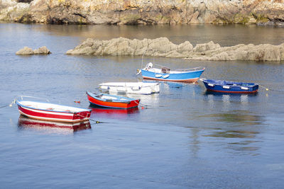 Boats in sea