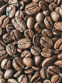 Full frame shot of coffee beans