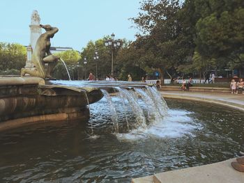 Fountain in park