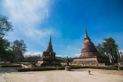 Old temple building against sky