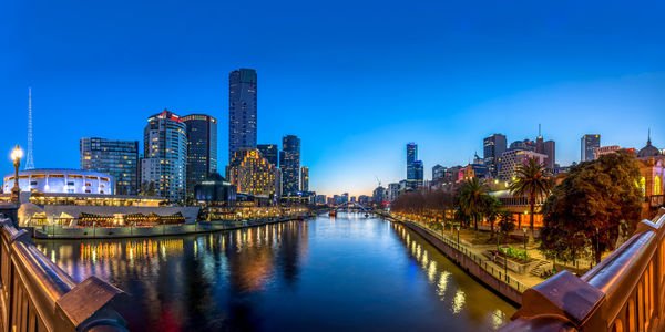 City skyline with waterfront