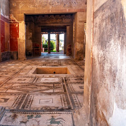 Entrance of historic building