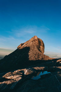 Rock formations against sky