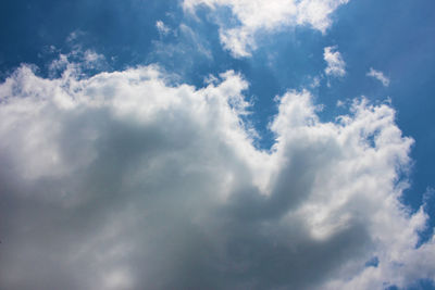 Low angle view of clouds in sky