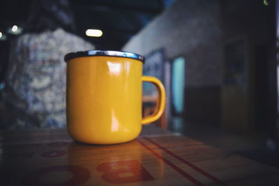 Close-up of drink on table