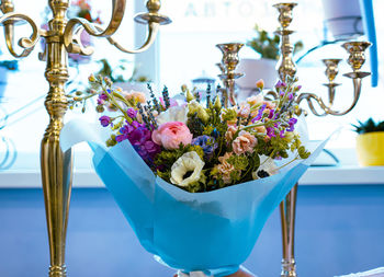 Close-up of potted plant on table