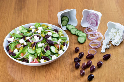 Close-up of salad in plate