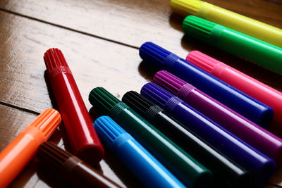 Close-up of colorful objects