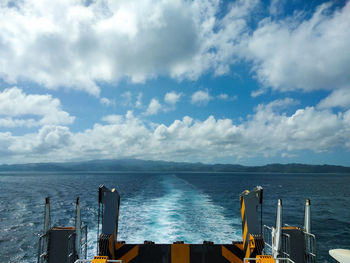 Panoramic view of sea against sky