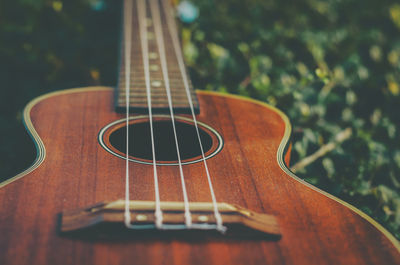 Close-up of guitar