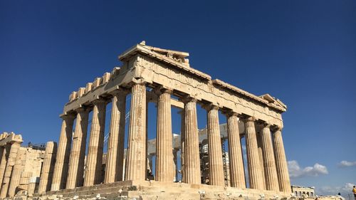 Low angle view of historical building against sky