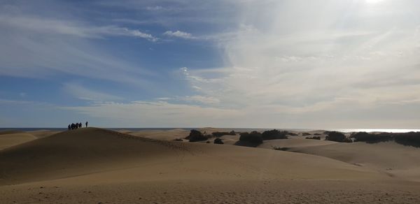 Scenic view of desert against sky