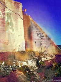 Brick wall against sky