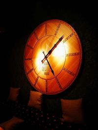 Close-up of illuminated lantern