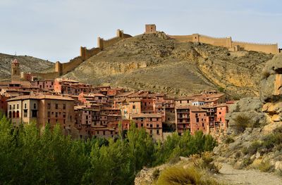 Albarracín, teruel, spain. a beautiful middle age town with well preserved old buildings.