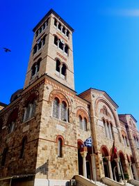 Low angle view of historic building against sky