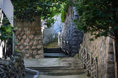 Staircase by building