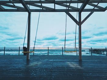 Scenic view of bridge against sky