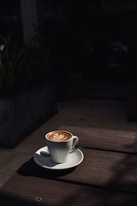 Close-up of coffee on table