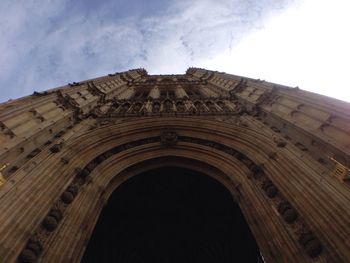 Low angle view of church against sky