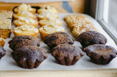 Close-up of dessert on table