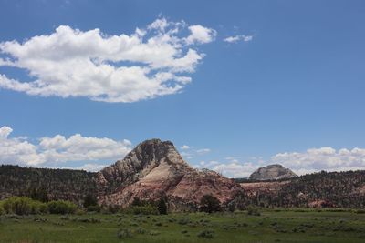 Scenic view of landscape against sky