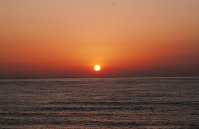 Sunset over sea