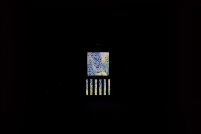 Window in dark room