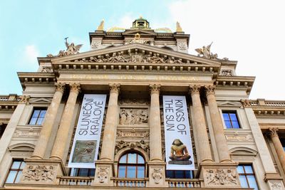 Low angle view of historical building