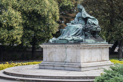 Statue in park