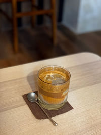 Close-up of coffee on table