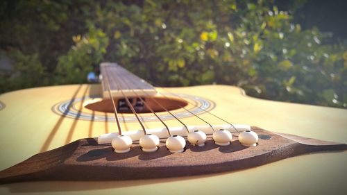 Close-up of guitar