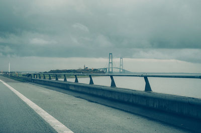 Bridge over sea against sky