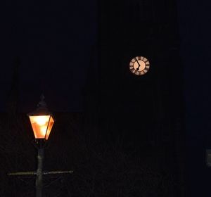 Close-up of illuminated lantern