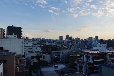 High angle view of cityscape