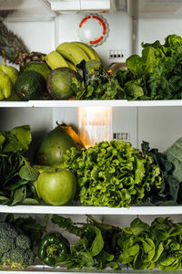 High angle view of vegetables