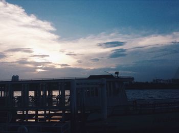 Built structure against cloudy sky