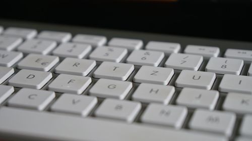 Close-up of computer keyboard