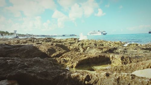 Panoramic view of sea against sky