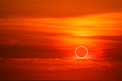 Scenic view of sky during sunset