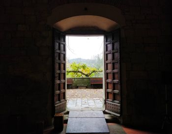 Entrance of historic building