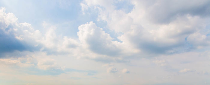 Low angle view of clouds in sky