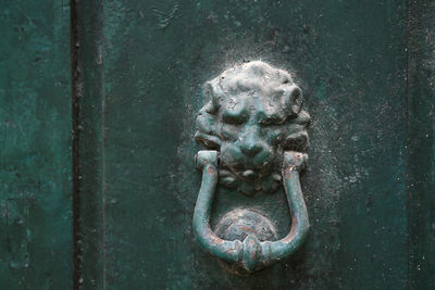 Close-up of door knocker