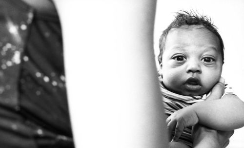 Close-up portrait of boy