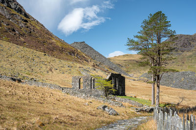 The abandoned cwmorthin slate quarry at blaenau ffestiniog in snowdonia, wales