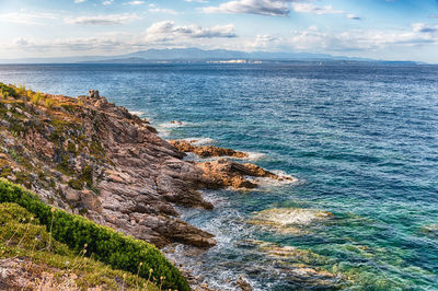 Scenic view of sea against sky