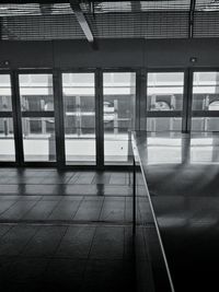 Interior of empty airport building